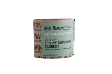 Supermax Tools 80-Grit Individual Sandpaper Wrap for the 25 In. Drum Sander and 24 In. Drum Sander, large image number 0