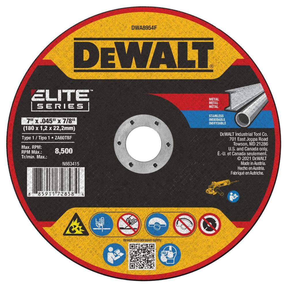 DEWALT Cutting Wheel 7 x .045 x 7/8 XP T1, large image number 1