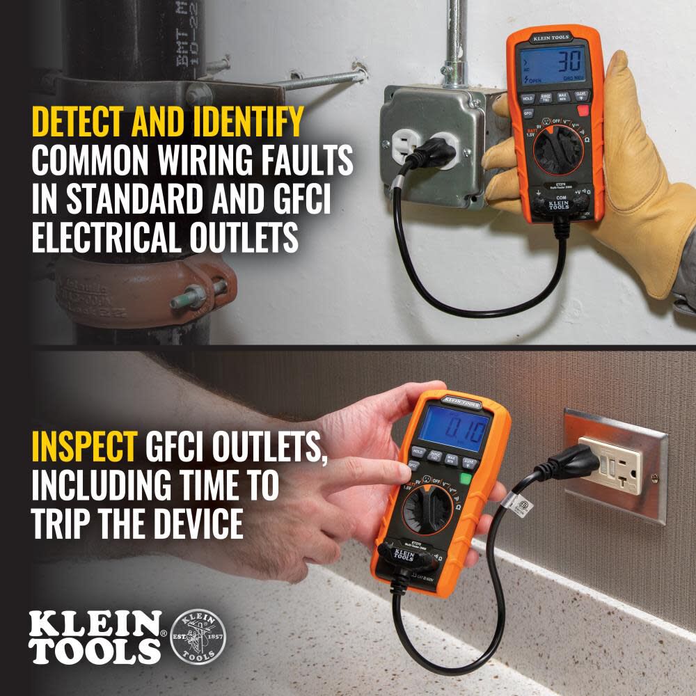 Klein Tools Digital Multi-Tester DMM with Receptacle Tester, large image number 4