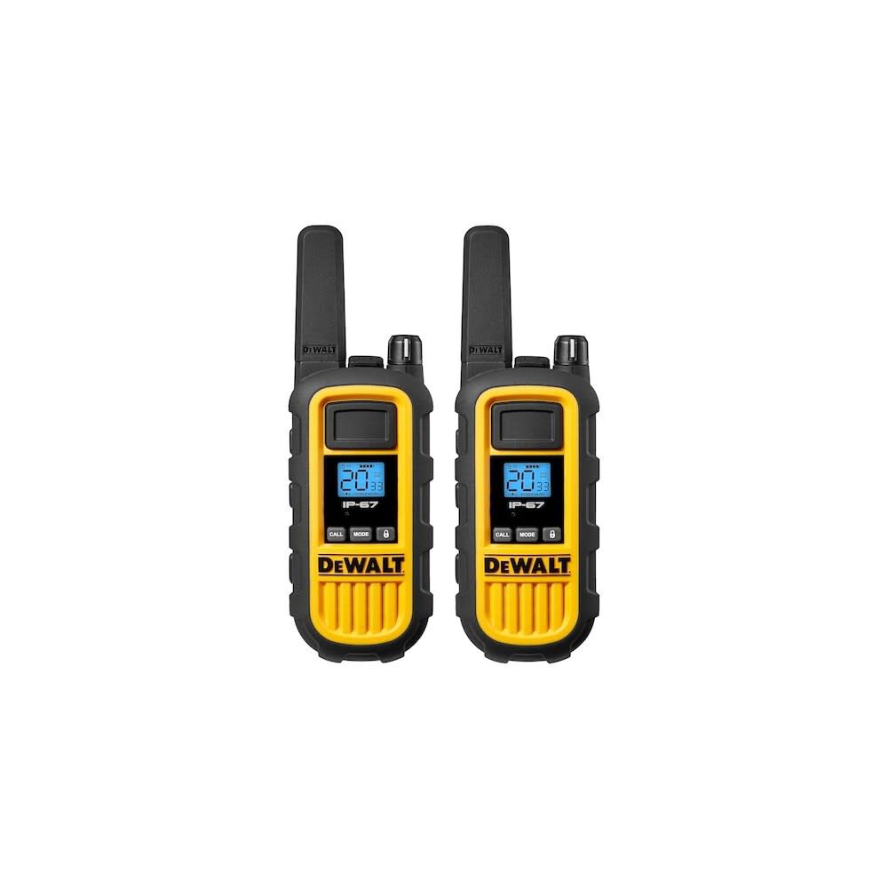 DEWALT HeavyDuty 2W Walkie Talkies 2pk DXFRS800 Acme Tools