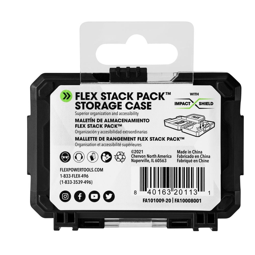 FLEX IMPACKS 1 Inch Mixed Allen and Slotted Impact Driver Bit Set, 20 Pieces, large image number 3