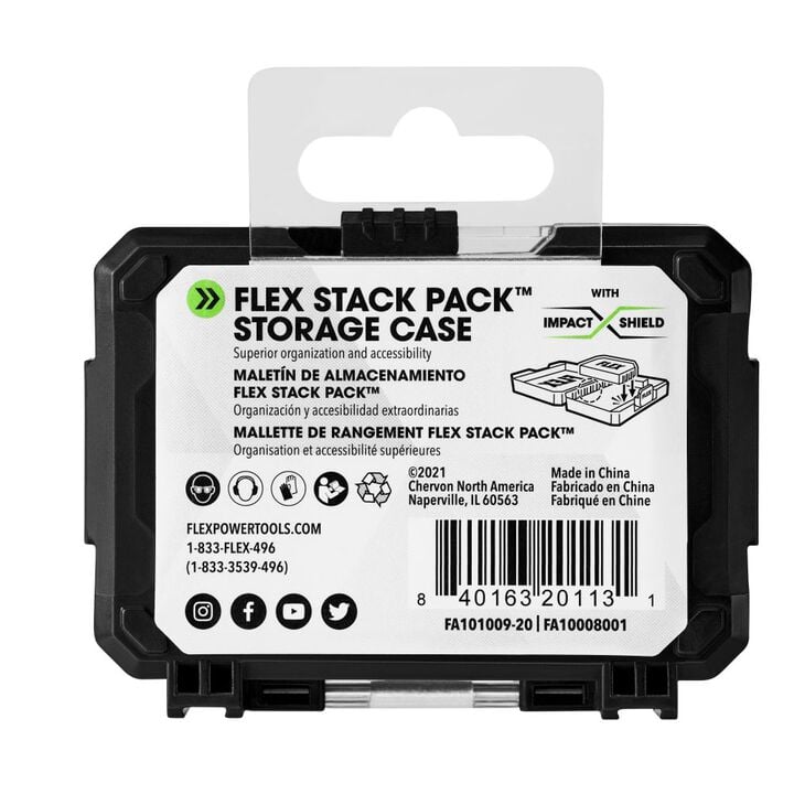 FLEX IMPACKS 1 Inch Mixed Allen and Slotted Impact Driver Bit Set, 20 Pieces, large image number 2