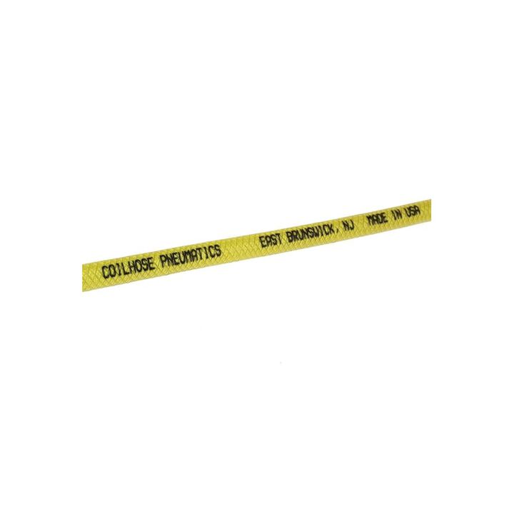 Coilhose 25ft Flexeel Hose, Reusable Strain Relief Fittings, 1/4in MPT, Yellow, large image number 2
