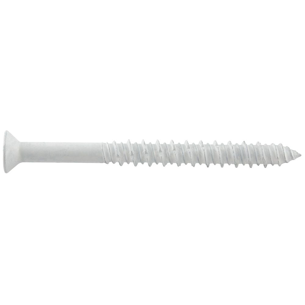 DEWALT Ultracon Screw Anchor Phillips Flat Headt 1/4 Inch x 2-1/4 Inch-White Phillips Trimfit, Gimlet, – DFM2ELD410