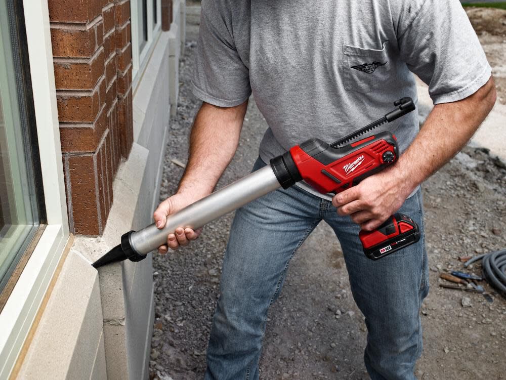 Caulk and top adhesive gun