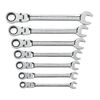 GEARWRENCH Ratcheting Wrench Set7 pc. SAE Flex Combination, small