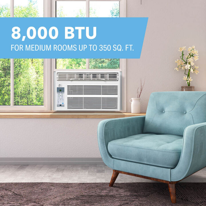 Perfect Aire 115V 8000 BTU Electronic Window Air Conditioner with Remote, large image number 1