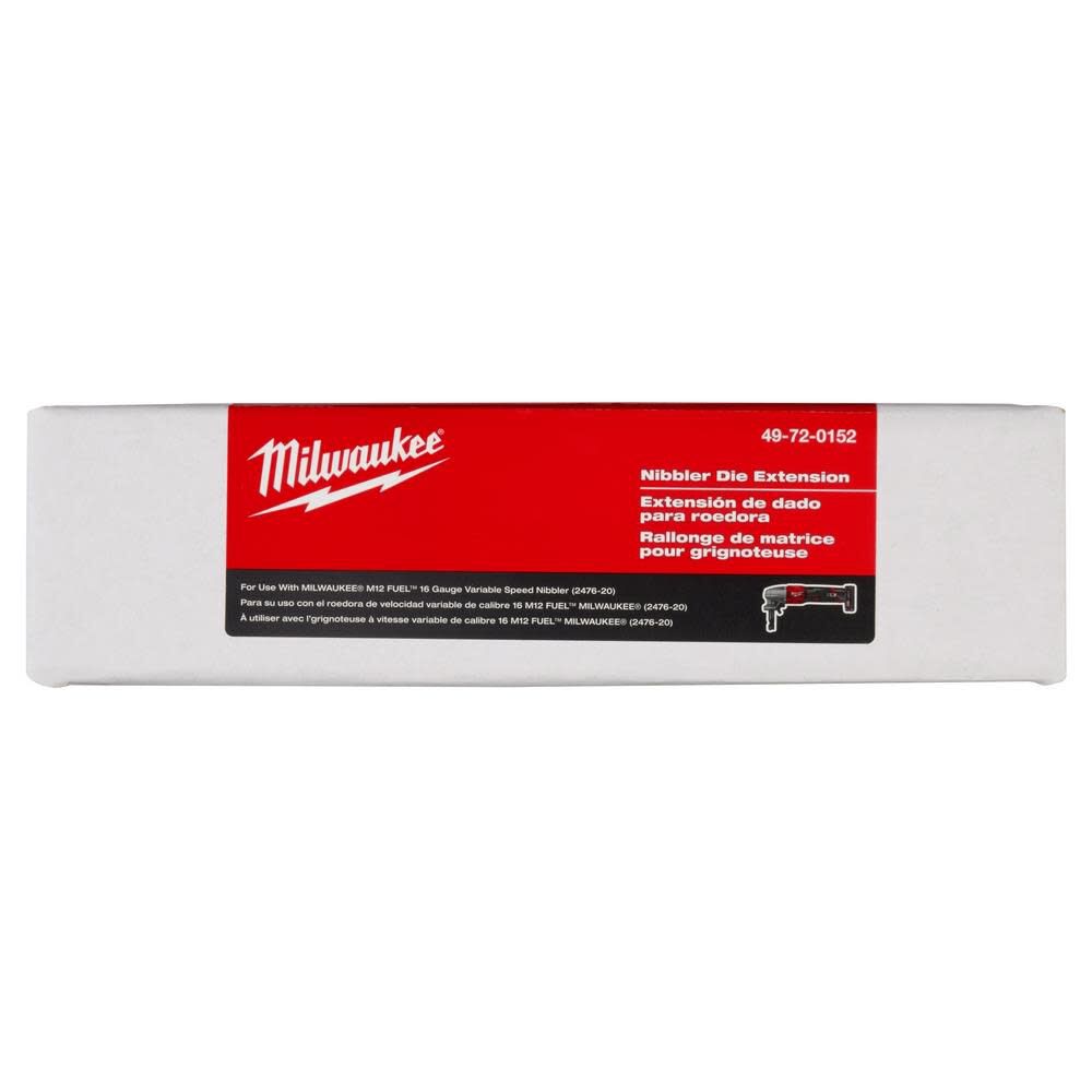 Milwaukee M12 FUEL Nibbler Die Holder Extension 16 Gauge 49720152 Acme Tools