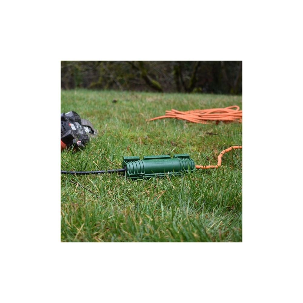Twist and Seal Outdoor Extension Cord Protector Green Heavy Duty Plastic, large image number 9