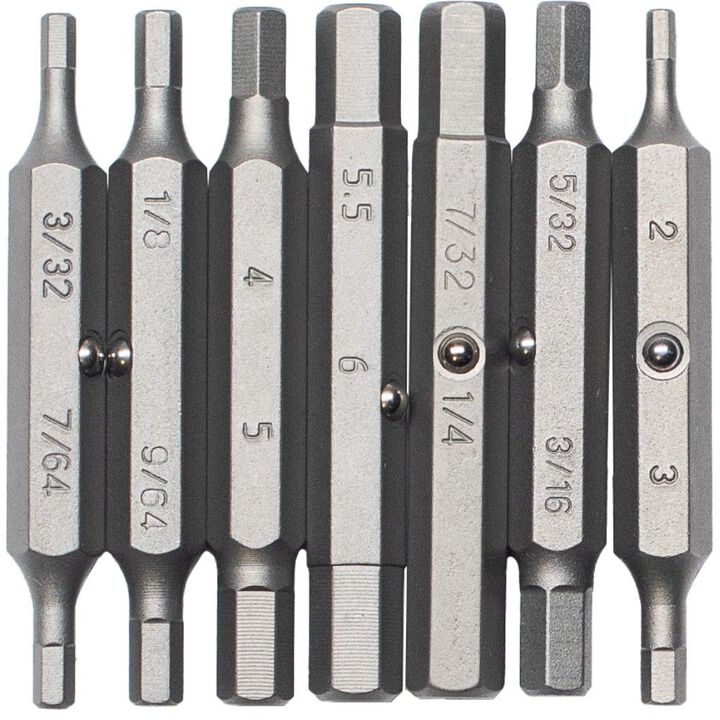 Megapro Replacement Bit Set for Hex 15-in-1 Multi-Bit Screwdriver -7/Pack, large image number 1