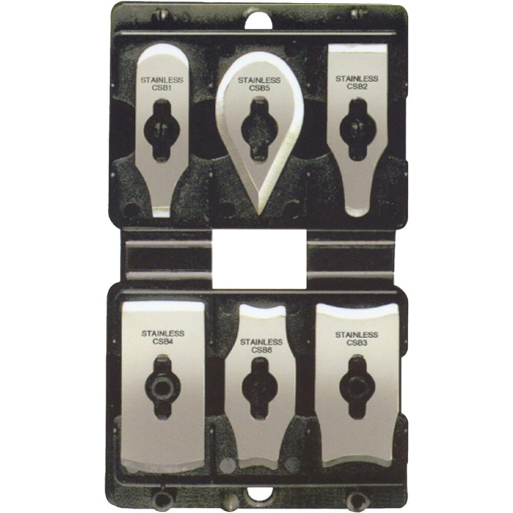 Allway Tools CS6 SoftGrip Contour Scraper Set with 6 Blades & Blade