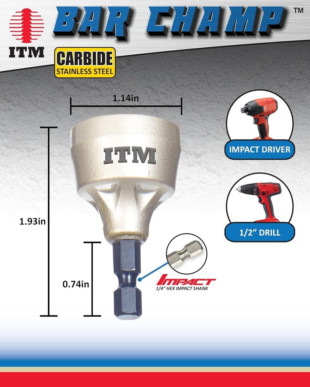 ITM Small 1/8 - 3/4 Inch Carbide Blade Bar Champ Outside Reamer, large image number 5