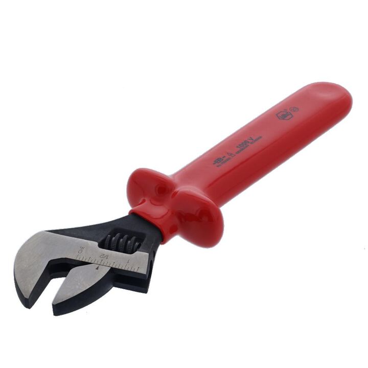 Wiha 10 Inch Insulated Adjustable Wrench, large image number 1