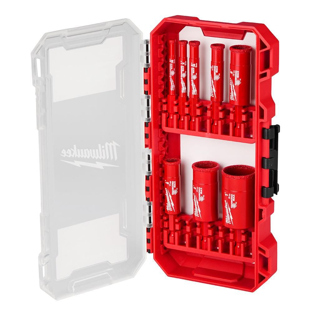 Milwaukee Diamond Max Hole Saw Bit Set, 8 Piece, large image number 1
