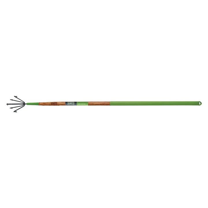 Ames 5-Tine Welded Floral Cultivator with Cushion Grip Hardwood Handle