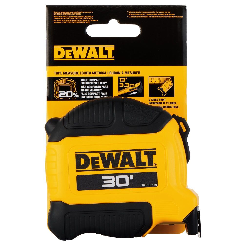 DEWALT ATOMIC Compact Series 30' Tape Measure DWHT38130S Acme Tools