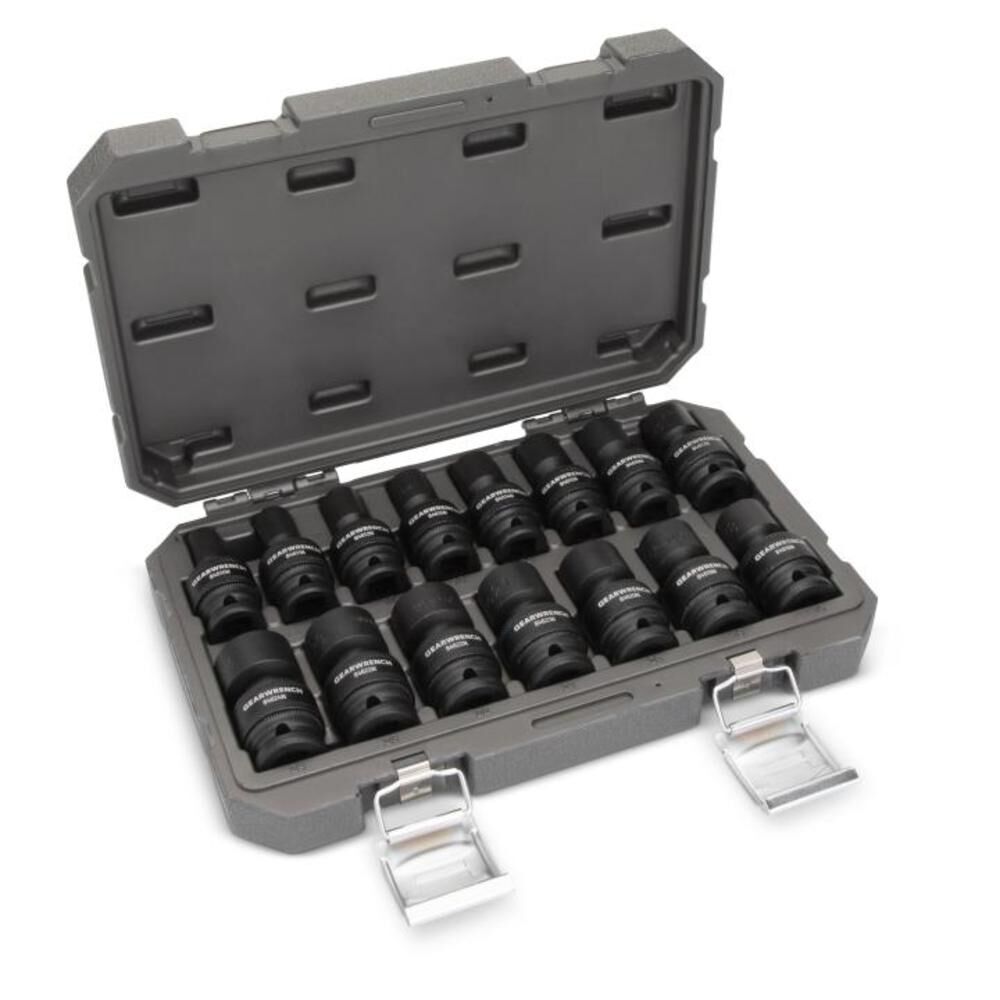 GEARWRENCH Universal Impact Socket Set 15 pc. 1/2 In. Drive 6 Point Metric, large image number 2