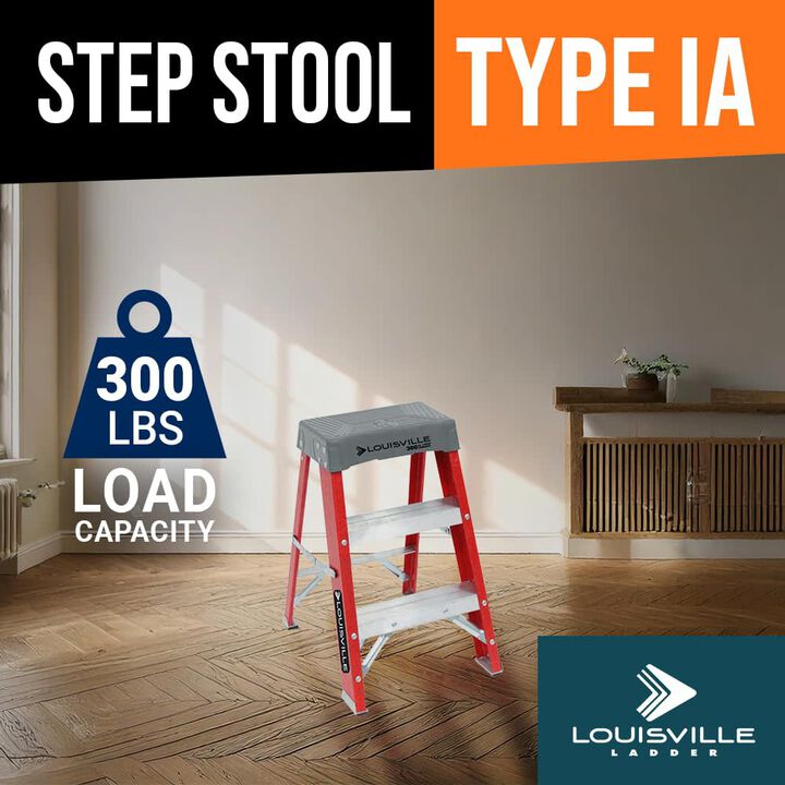 Louisville Ladder 2 Ft Fiberglass Step Stool, large image number 1