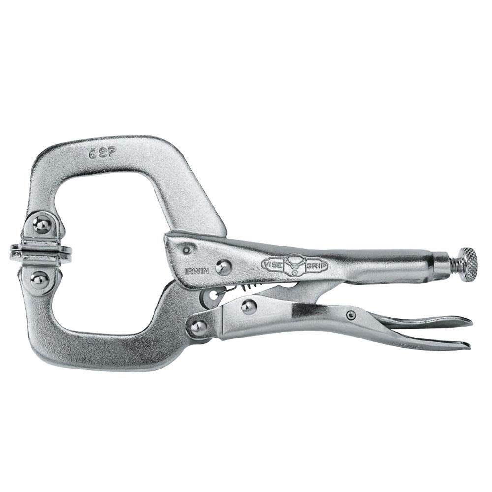 Irwin 6 In. C-Clamp with Swivel Pads, large image number 1