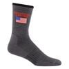 Occidental Leather Mid-Calf Oxy Flag Wool Socks Charcoal Unisex Fits Sizes 8-13, small image number 2