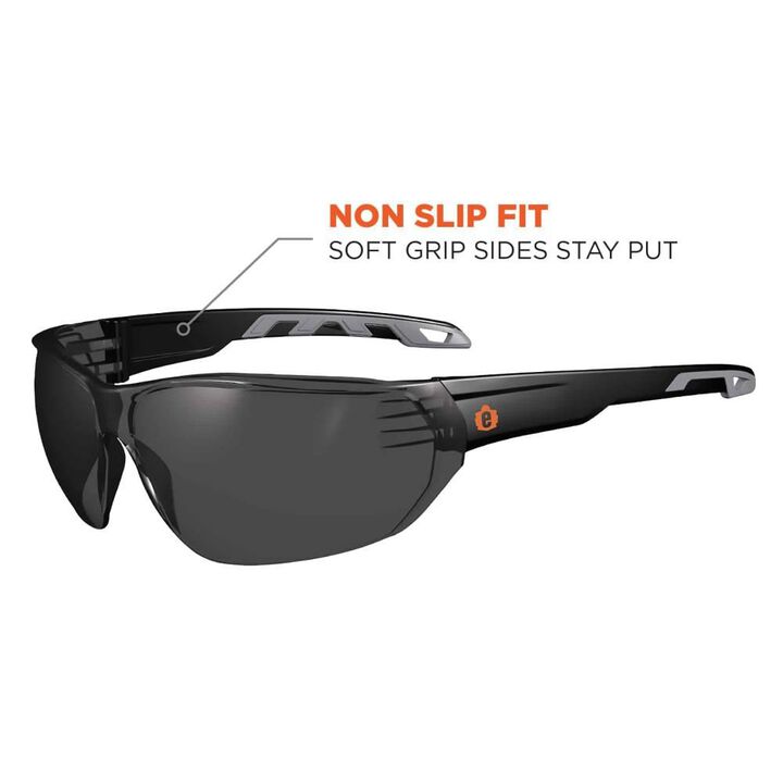 Ergodyne Safety Glasses Anti Fog Smoke Lens Frameless, large image number 2