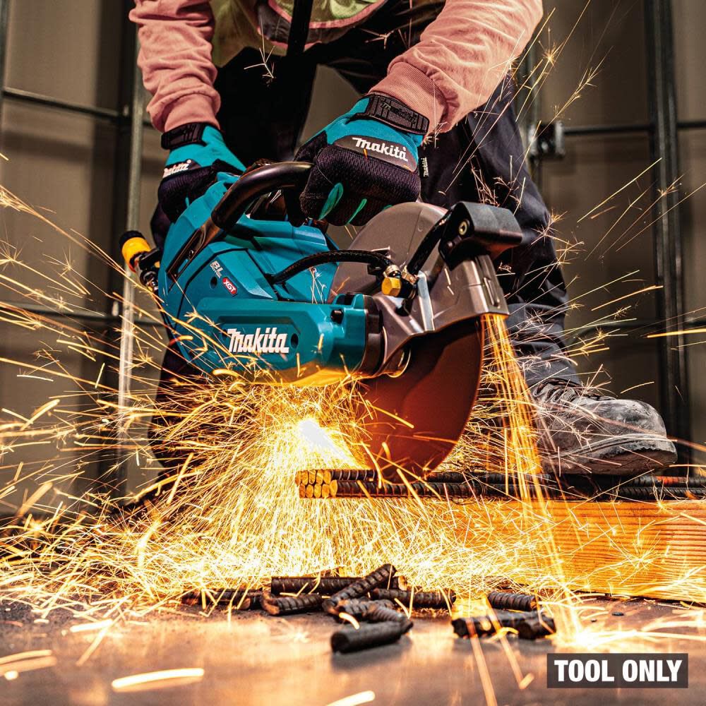 Makita 40V max XGT Brushless Cordless 9 Inch Power Cutter with AFT Electric Brake Bare Tool GEC03Z Acme Tools