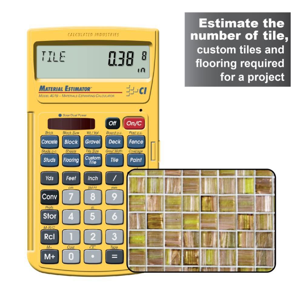 Calculated Industries Material Estimator Building Materials Estimating