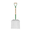 John Deere 10 Tine Steel Manure and Ensilage Fork with 30 Inch Wood Handle, small image number 1