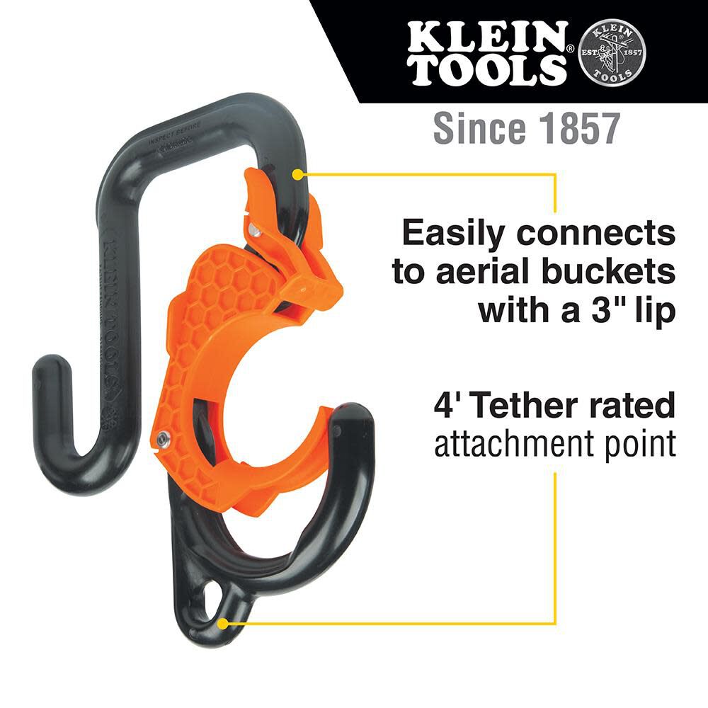 Klein Tools 3 Inch Gated Bucket Hook, large image number 2