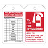 Accuform 5-3/4 x 3-1/4 Inch Fire Extinguisher Safety Tag, small image number 1