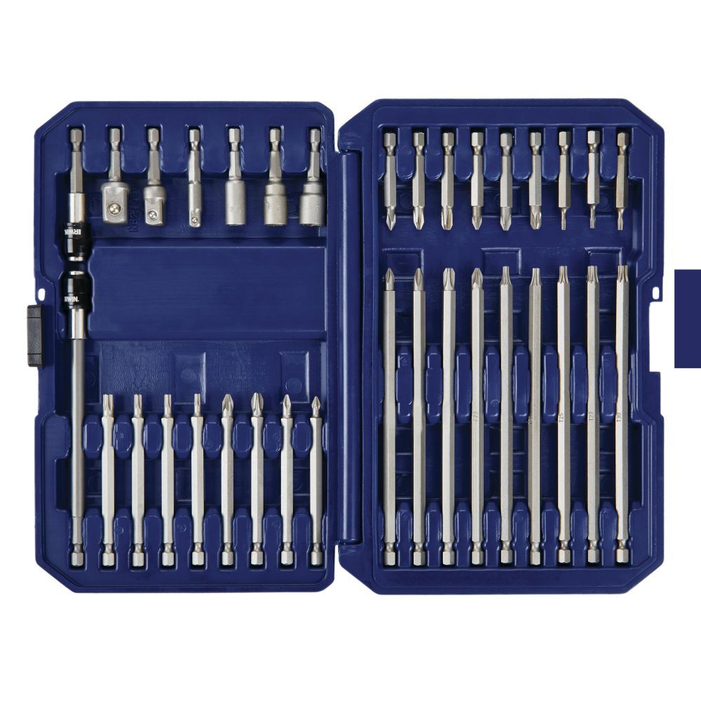 Irwin Carbon Steel Screwdriving Bit Set 34pc IWAF1234 - Acme