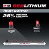 Milwaukee M12 REDLITHIUM HIGH OUTPUT CP 12V 2.5Ah Lithium Ion Power Tool Battery Pack, small image number 4