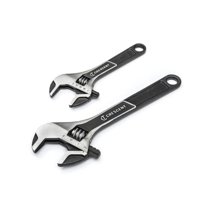Crescent 2 pc Wide Jaw Adjustable Wrench Set 6in & 10in, large image number 6