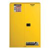 Justrite 45 Gallon Yellow Manual Close Flammable Cabinet, small image number 1