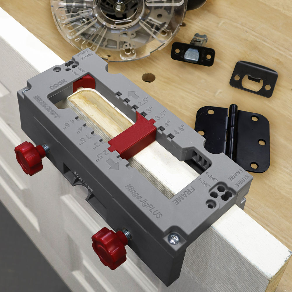 Milescraft HingeJigPLUS Self-Clamping Door and Hinge, Latch, and Strike Plate Jig, large image number 2