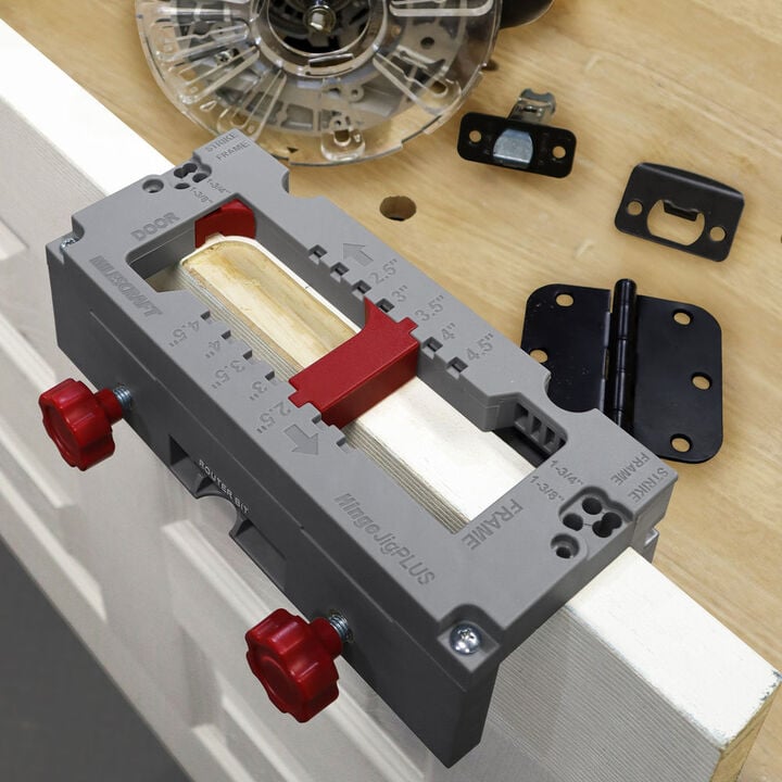 Milescraft HingeJigPLUS Self-Clamping Door and Hinge, Latch, and Strike Plate Jig, large image number 1