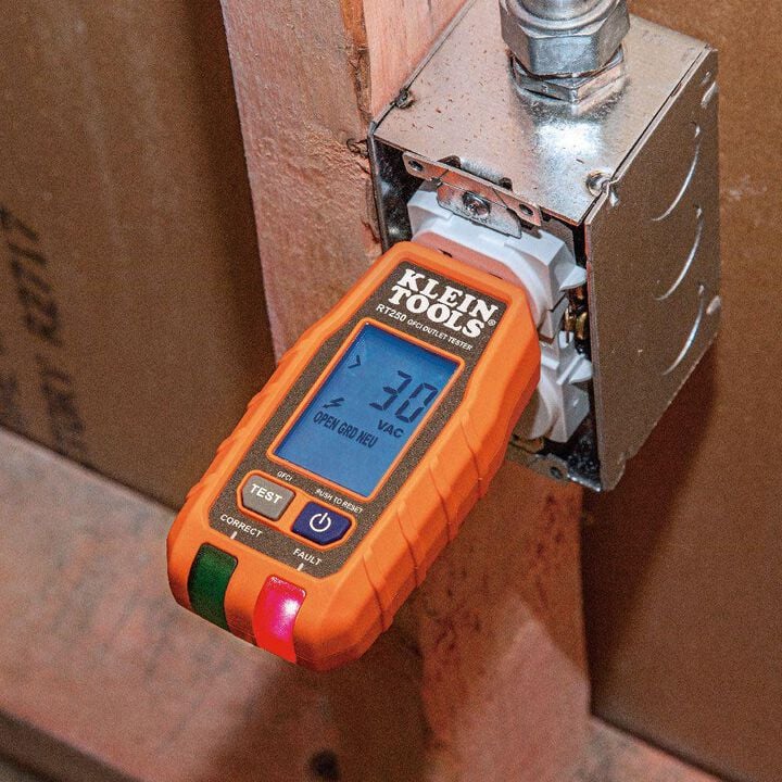 Klein Tools GFCI Receptacle Tester with LCD, large image number 3
