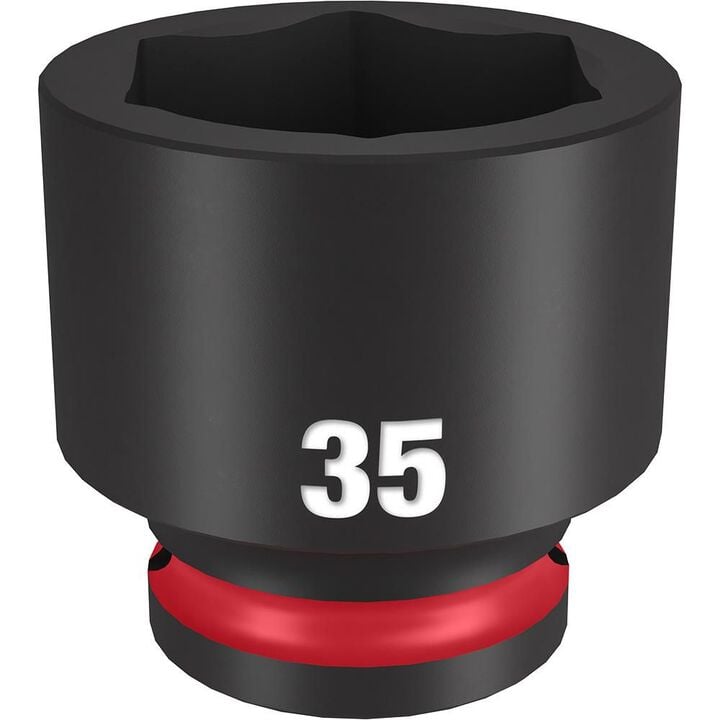 Milwaukee Impact Socket 1/2in Drive 35mm Standard 6 Point, large image number 0