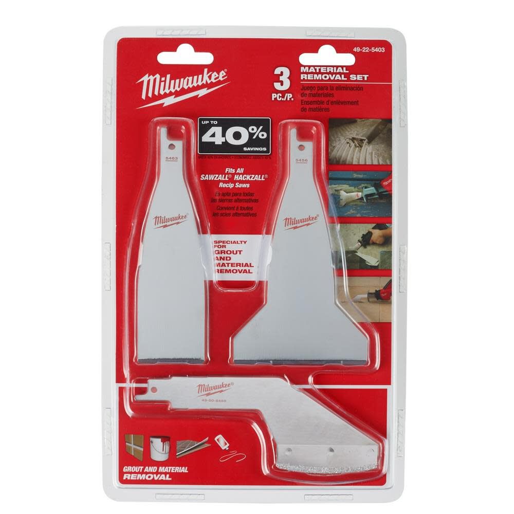 Milwaukee Material Removal Blade Set 3PK, large image number 7