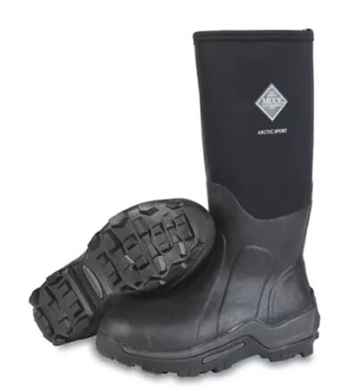 Muck Boots Mens Arctic Sport Steel Toe Tall Boots Black Size 14