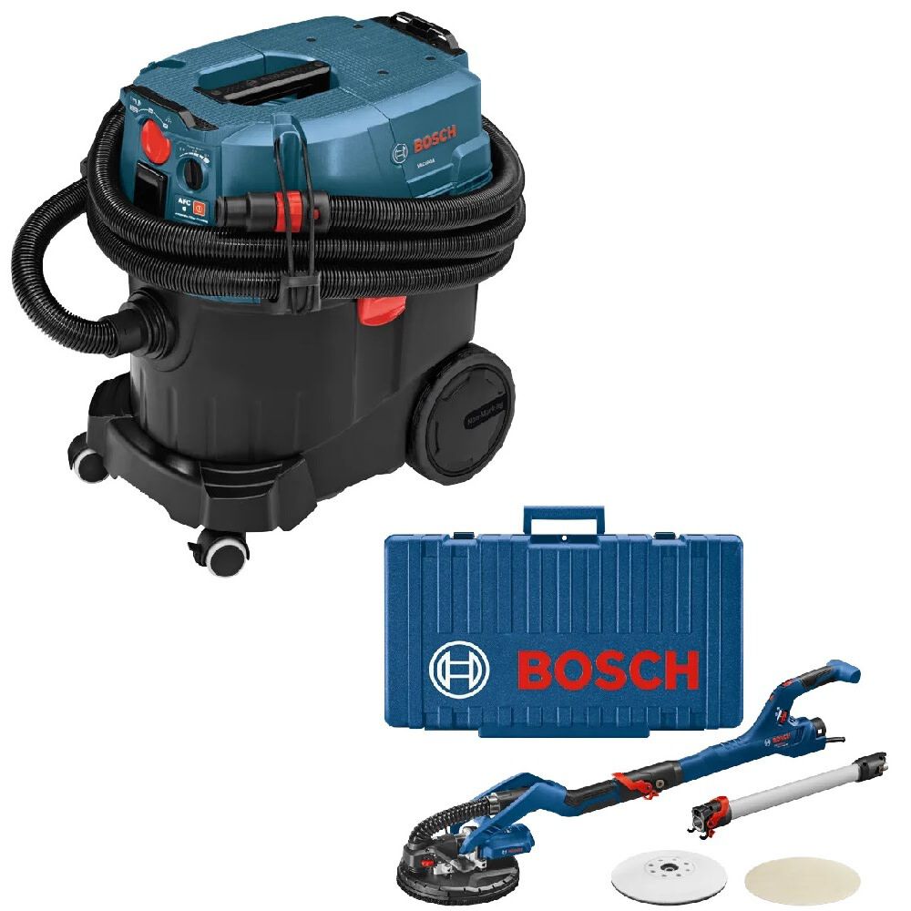 Bosch 9 Gallon Dust Extractor and 9 Inch Drywall Sander Bundle - VAC090AH-GTR55-85