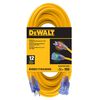 DEWALT 50' 12/3 SJTW Lighted Extension Cord Yellow, small