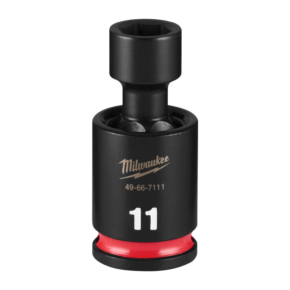 Milwaukee SHOCKWAVE Impact Duty 3/8 Inch Drive 11MM Standard Swivel Socket - 49-66-7111