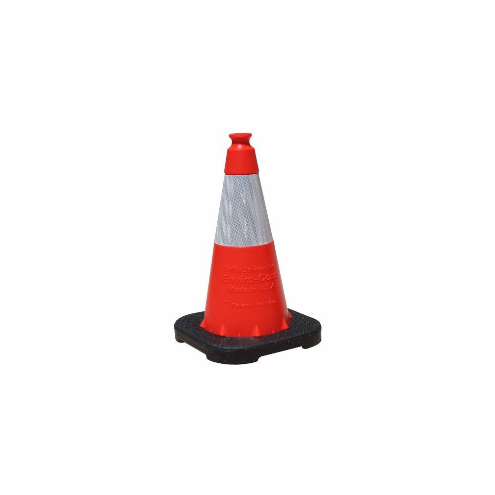 Vizcon Orange 18in Enviro-Cone with 6in Collar & Rubber Base, large image number 2