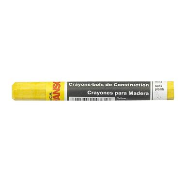 C H Hanson Yellow Premier No Melt Crayon (Single Crayon), large image number 0