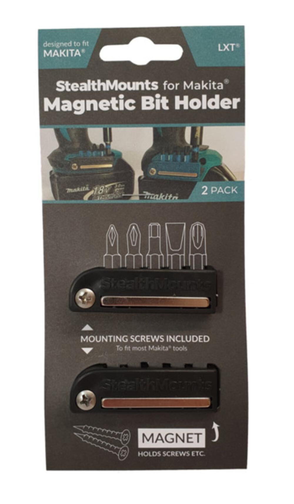 Stealthmounts BLACK Bit Holder for Makita 2pk, large image number 3