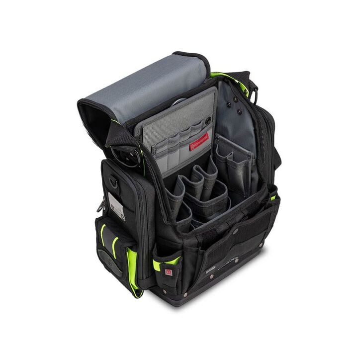 Veto Pro Pac 30 Lbs X-Large Customizable Zippered Technician Tool Pouch, Black/Hi-Viz Yellow, large image number 14