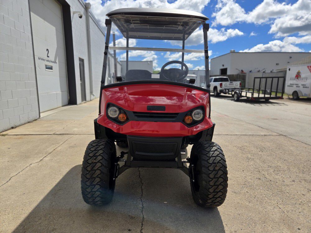 E-Z-GO Express S4 4-Seat Gas Golf Cart Flame Red, large image number 3