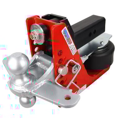Shocker Hitch 12K 2.5 Inch Air Receiver Hitch & Silver Combo Sway Bar Tab Ball Mount 2 Inch & 2-5/16 Inch Hitch Balls
