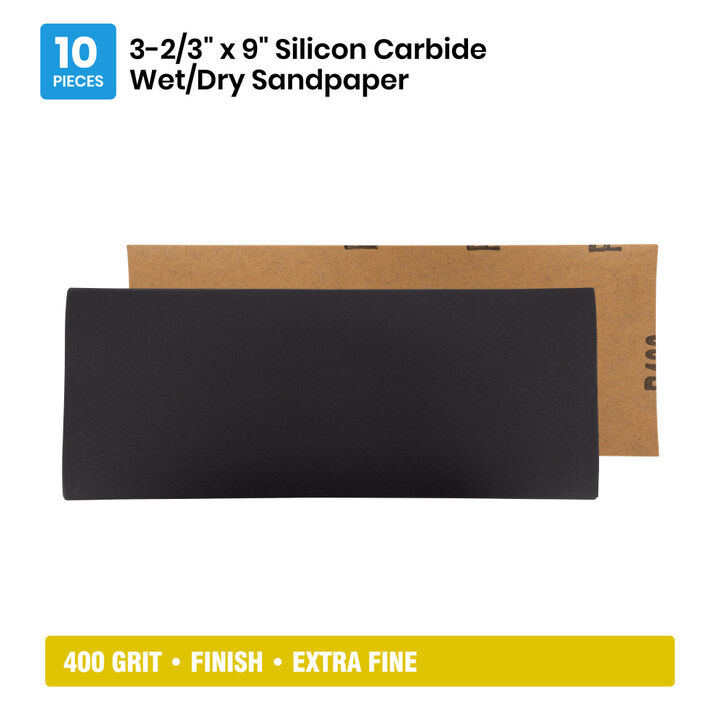 Spyder 10-Sheets Silicon Carbide 400 Grit Sandpaper, 9 x 3-2/3 Inch, large image number 5